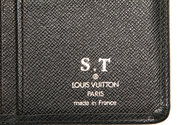 ルイ ヴィトン タイガ ブラザ M30501 ブラック レザー 長財布 メンズ LOUIS VUITTON 中古