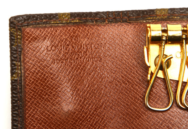 ルイ ヴィトン モノグラム ブラウン PVC レザー キーケース レディース LOUIS VUITTON 中古
