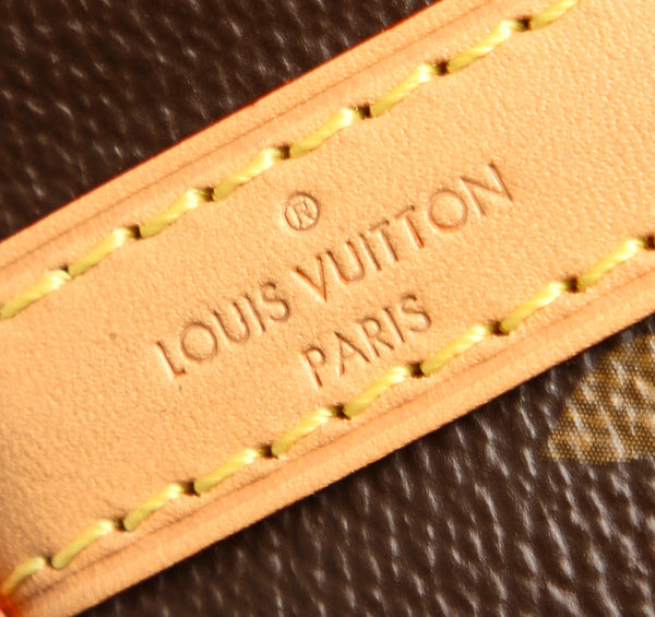 ルイ ヴィトン モノグラム ノエ・パース M57099 ブラウン PVC レザー 肩掛け ショルダーバッグ レディース LOUIS VUITTON 中古