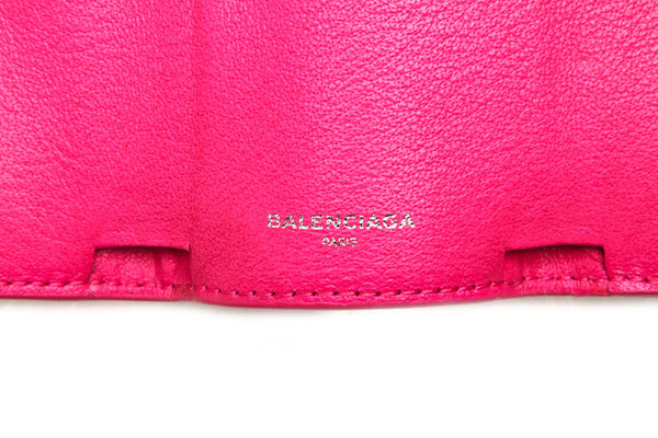 バレンシアガ ピンク レザー コインケース レディース BALENCIAGA 中古