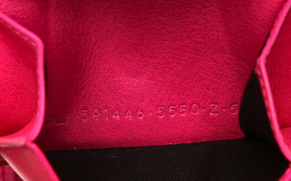 バレンシアガ ピンク レザー コインケース レディース BALENCIAGA 中古