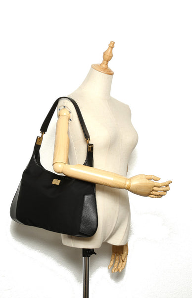 サルヴァトーレフェラガモ BK-21 1899 ブラック キャンバス レザー 肩掛け ショルダーバッグ レディース Salvatore Ferragamo 中古