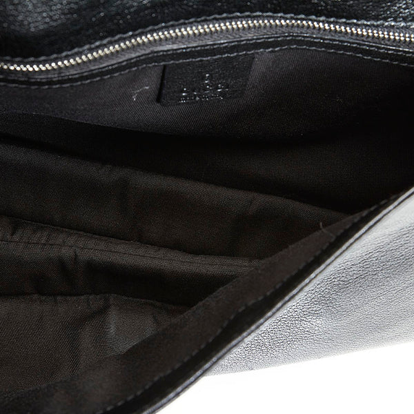 グッチ 115746 ブラック レザー ハンドバッグ レディース GUCCI 【中古】