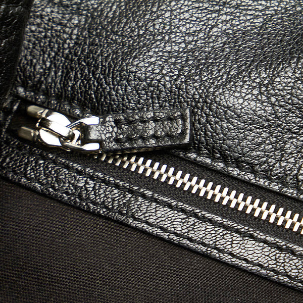 グッチ 115746 ブラック レザー ハンドバッグ レディース GUCCI 【中古】