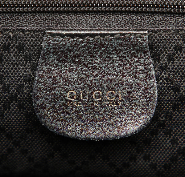 グッチ バンブー 003・2058 ブラック レザー リュック バックパック レディース GUCCI 中古