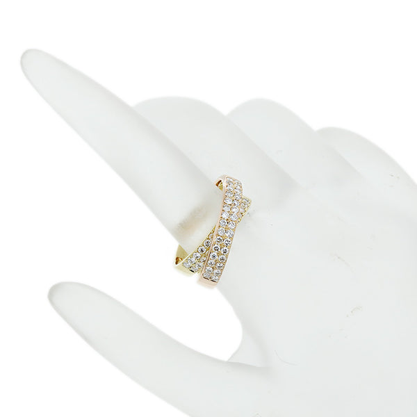 K18YG イエローゴールド ダイヤ1.00ct リング 指輪 レディース 14号 【中古】