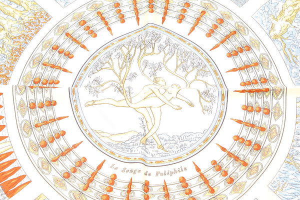 エルメス イエロー 黄色 シルク スカーフ レディース HERMES 中古
