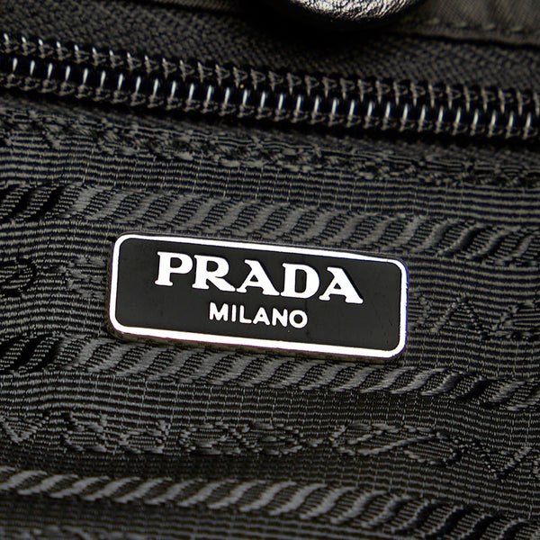 プラダ テスート ブラック ナイロン トートバッグ レディース PRADA 【中古】