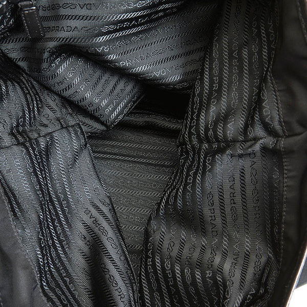 プラダ テスート ブラック ナイロン トートバッグ レディース PRADA 【中古】