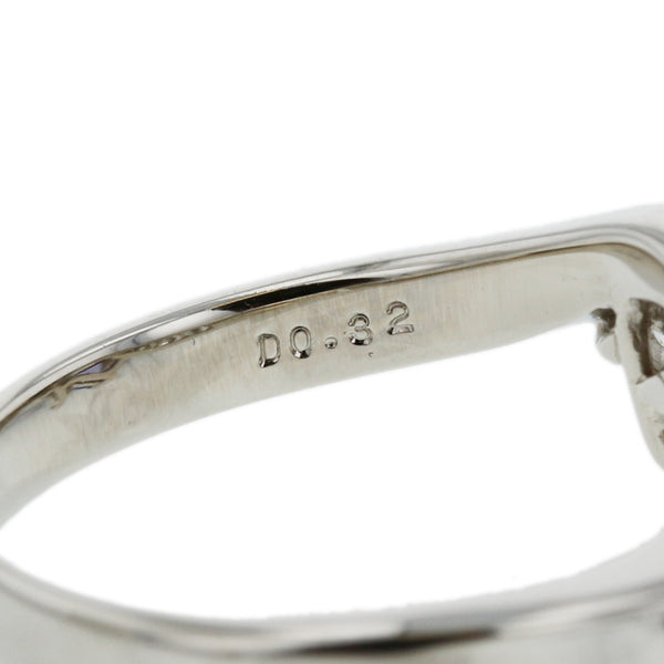 Pt900 プラチナ タンザナイト0.70ct ダイヤ0.32ct リング 指輪 レディース 12.5号 【中古】