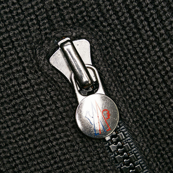 モンクレール MAGLIONE TRICOT CARDIGAN ニット切替ダウンジャケット ブラック ウール アクリル ナイロン レディース MONCLER 【中古】