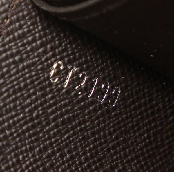 ルイ ヴィトン ダミエ ミュルティプル CT2199 ブラウン 茶 PVC レザー 二つ折り財布 メンズ LOUIS VUITTON 中古