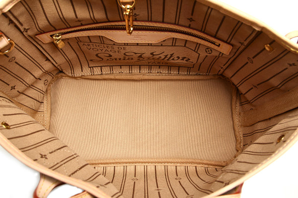 ルイ ヴィトン モノグラム ネヴァーフルPM M41000 ブラウン PVC レザー トートバッグ レディース LOUIS VUITTON 中古