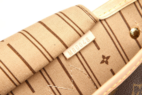 ルイ ヴィトン モノグラム ネヴァーフルPM M41000 ブラウン PVC レザー トートバッグ レディース LOUIS VUITTON 中古