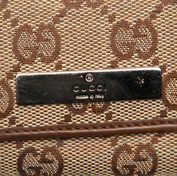 グッチ GGキャンバス 04565・3731・ ブラウン 茶 レザー キーケース ユニセックス GUCCI 中古