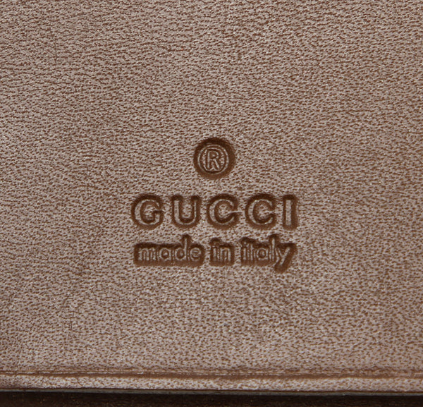 グッチ GGキャンバス 04565・3731・ ブラウン 茶 レザー キーケース ユニセックス GUCCI 中古
