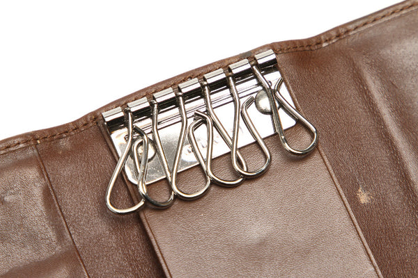 グッチ GGキャンバス 04565・3731・ ブラウン 茶 レザー キーケース ユニセックス GUCCI 中古