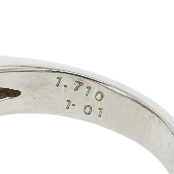 Pt900 プラチナ オレンジサファイア1.71ct ダイヤ1.01ct リング 指輪 レディース 11号 【中古】