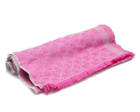 グッチ GG パープル 品質タグがない為不明 マフラー レディース GUCCI 中古