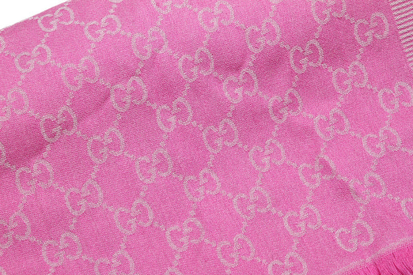 グッチ GG パープル 品質タグがない為不明 マフラー レディース GUCCI 中古