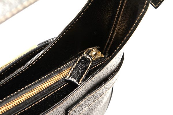 サルヴァトーレフェラガモ ガンチーニ AQ-21 1346 ブラック レザー ハンドバッグ ショルダーバッグ 2WAY レディース Salvatore Ferragamo 中古