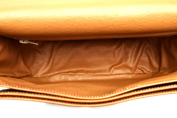 セリーヌ マカダム ブラウン PVC レザー 斜め掛け ショルダーバッグ レディース CELINE 中古