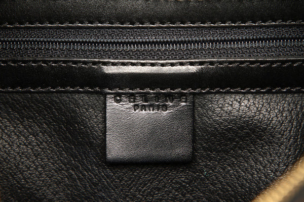 セリーヌ マカダム ブラウン PVC レザー 肩掛け ショルダーバッグ レディース CELINE 中古