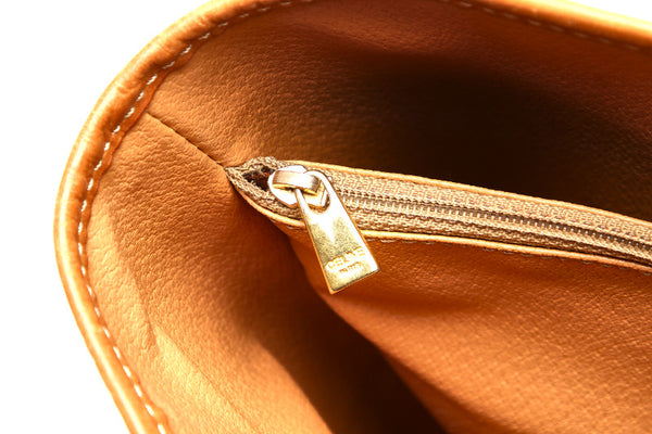 セリーヌ マカダム ブラウン PVC レザー トートバッグ レディース CELINE 中古