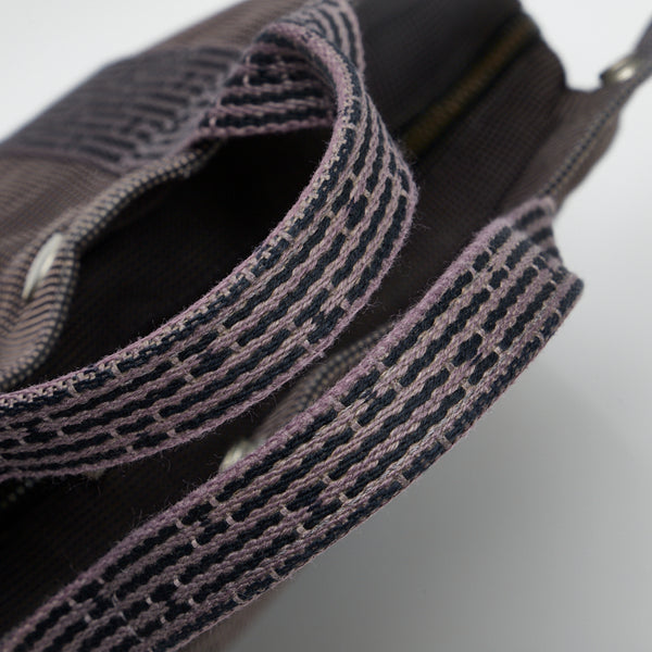 エルメス エールラインPM ハンドバッグ トートバッグ グレー キャンバス レディース HERMES 【中古】