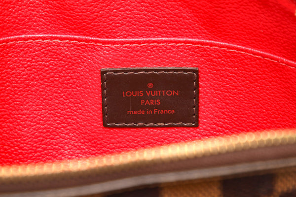 ルイ ヴィトン ダミエ コスメティックGM N23345 ブラウン PVC レザー ポーチ レディース LOUIS VUITTON 中古