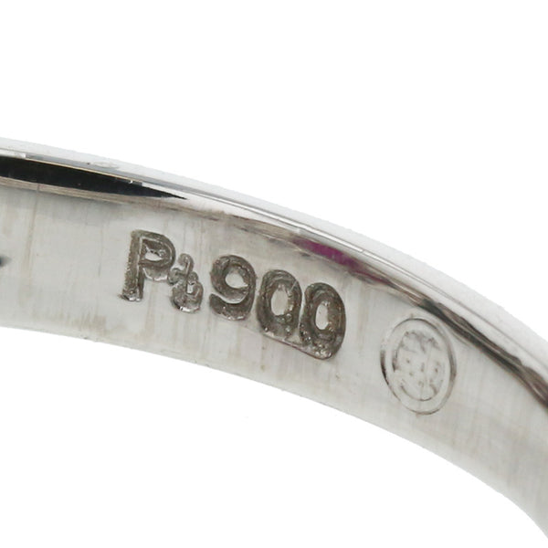 Pt900 プラチナ ルビー0.994ct ダイヤ0.25ct リング 指輪 レディース 11号 【中古】