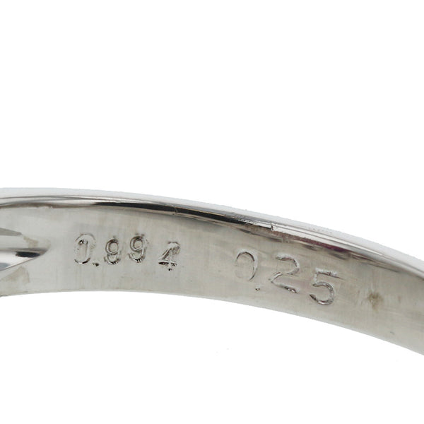 Pt900 プラチナ ルビー0.994ct ダイヤ0.25ct リング 指輪 レディース 11号 【中古】