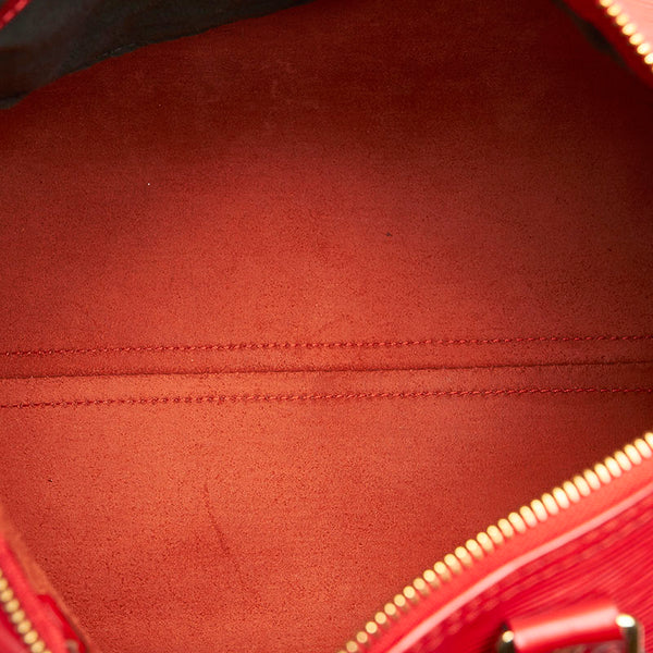 ルイ ヴィトン エピ スピーディ30 M43007 レッド レザー ハンドバッグ レディース LOUIS VUITTON 中古