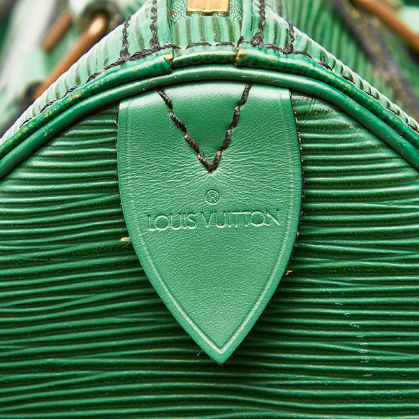 ルイ ヴィトン エピ スピーディ25 M43014 グリーン レザー ハンドバッグ レディース LOUIS VUITTON 中古