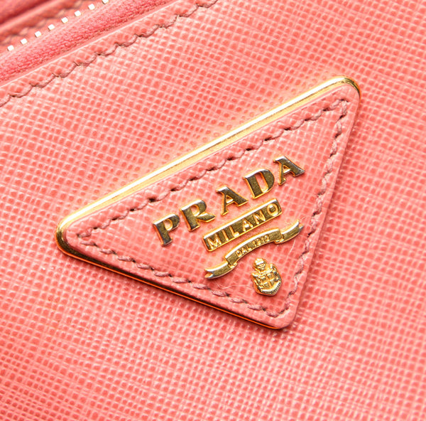 プラダ ピンク サフィアーノ ハンドバッグ レディース PRADA 中古