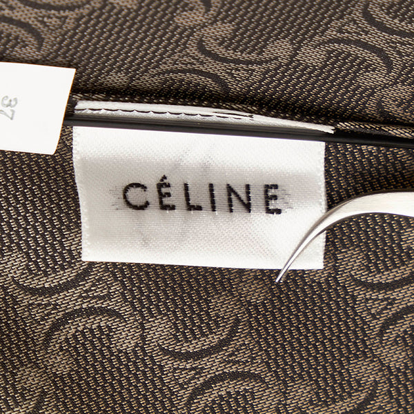 セリーヌ マカダム ベージュ ナイロン 傘 レディース CELINE 【中古】