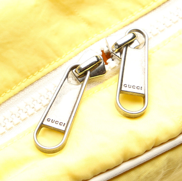 グッチ ブラインド フォー ラブ 536724 イエロー グレー ブルー ナイロン リュック バックパック ユニセックス GUCCI 中古