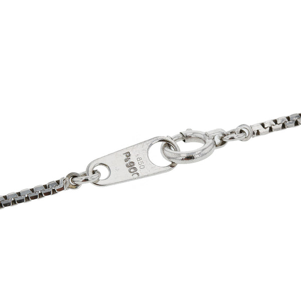 Pt900 プラチナ Pt850 プラチナ ダイヤ0.44ct ダイヤ0.65ct ネックレス レディース 【中古】