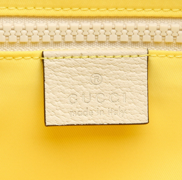 グッチ ブラインド フォー ラブ 536724 イエロー グレー ブルー ナイロン リュック バックパック ユニセックス GUCCI 中古