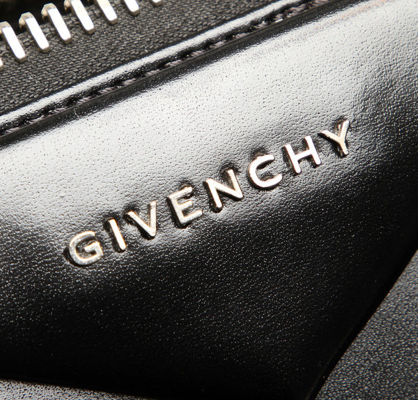 ジバンシー アンティゴナ ブラック レザー ハンドバッグ レディース Givenchy 中古