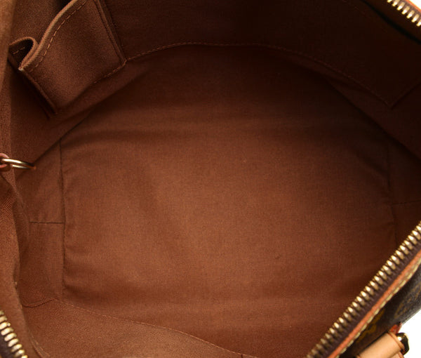 ルイ ヴィトン モノグラム パレルモPM M40145 ブラウン PVC レザー トートバッグ ショルダーバッグ 2WAY レディース LOUIS VUITTON 中古