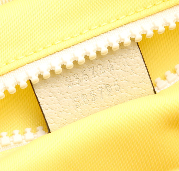 グッチ ブラインド フォー ラブ 536724 イエロー グレー ブルー ナイロン リュック バックパック ユニセックス GUCCI 中古