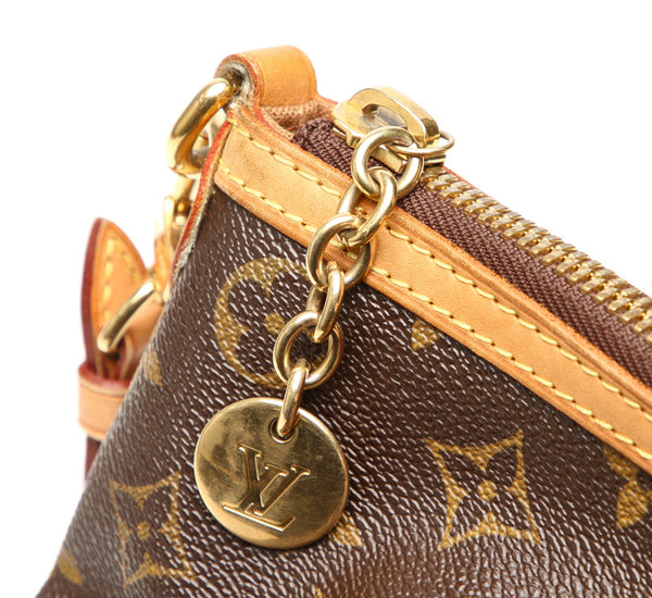 ルイ ヴィトン モノグラム パレルモPM M40145 ブラウン PVC レザー トートバッグ ショルダーバッグ 2WAY レディース LOUIS VUITTON 中古