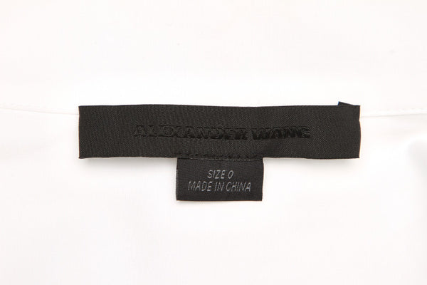 アレキサンダーワン シャツ ホワイト 白 コットン ワンピース レディース Alexander Wang 中古