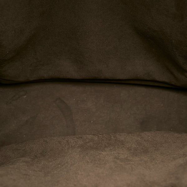 グッチ GGカレイド 406370 ブラウン ブラック PVC レザー リュック バックパック メンズ GUCCI 【中古】