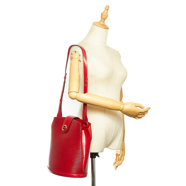 ルイ ヴィトン エピ クリュニー M52257 レッド レザー 肩掛け ショルダーバッグ レディース LOUIS VUITTON 中古