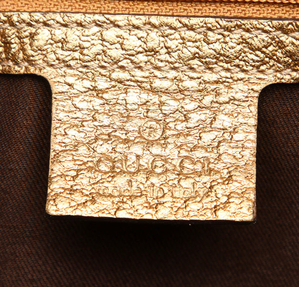 グッチ GGキャンバス 145993 ベージュ キャンバス レザー ショルダーバッグ レディース GUCCI 中古