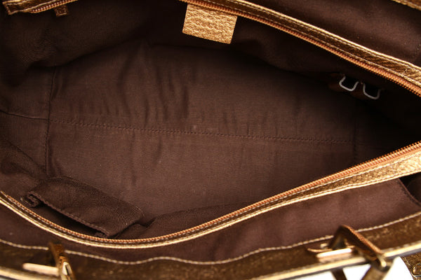 グッチ GGキャンバス 145993 ベージュ キャンバス レザー ショルダーバッグ レディース GUCCI 中古