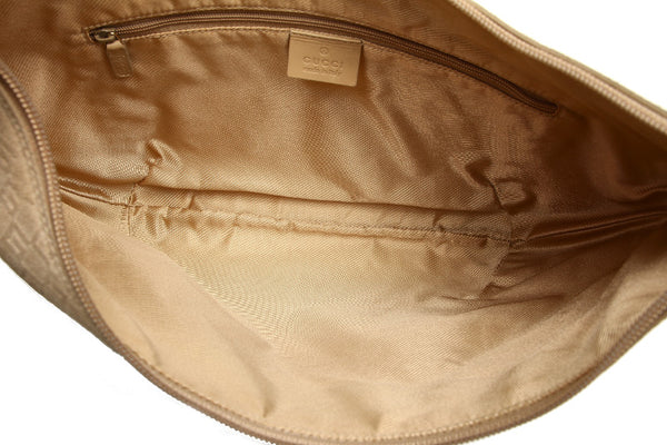 グッチ 001・4157 ベージュ スウェード ショルダーバッグ レディース GUCCI 中古