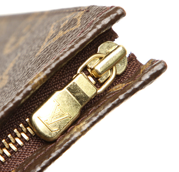 ルイ ヴィトン モノグラム ポッシュ トワレット26 M47542 ブラウン PVC レザー クラッチバッグ メンズ LOUIS VUITTON 中古
